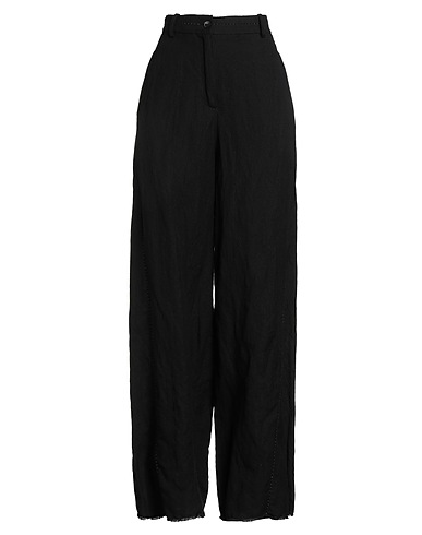 MASNADA Hosen Schwarz 60% Baumwolle, 35% Wolle, 5% Metall