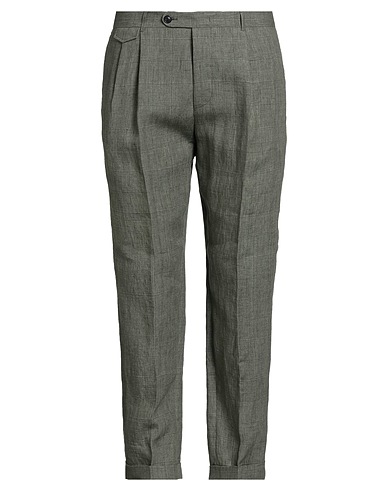 WINDSOR. Casual trouser Military green 100% Linen