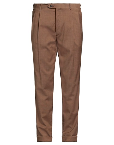 LUIGI BIANCHI Mantova Casual trouser Tan 100% Virgin Wool