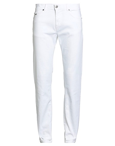 AERONAUTICA MILITARE Casual trouser White 98% Cotton, 2% Elastane