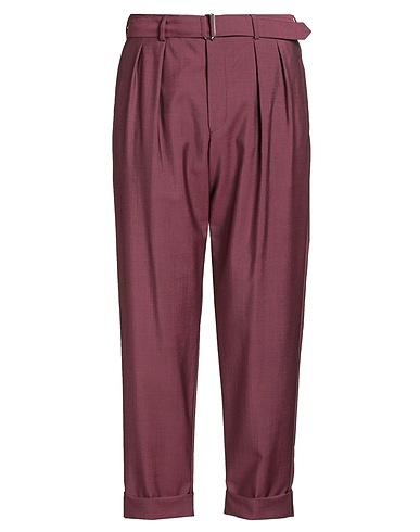 BALDESSARINI Casual trouser Burgundy 84% Cotton, 16% Mohair wool