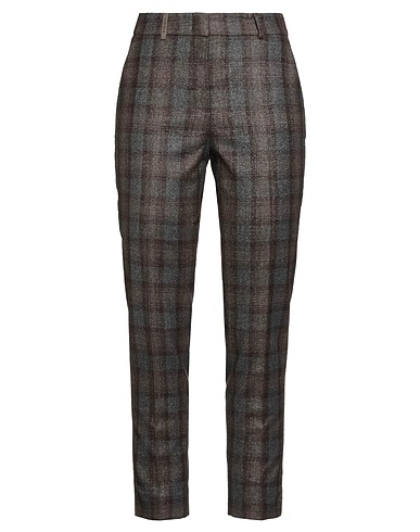 PESERICO Casual trouser 	ICON 4718 Dark brown 92% Virgin Wool, 4% Polyamide, 3% Polyester, 1% Elastane