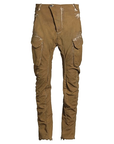 MASNADA Denim pants Mustard 90% Cotton, 10% Elastane