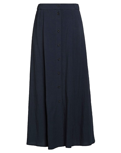 BERWICH Gonna lunga Blu navy 60% Viscosa, 40% Lino