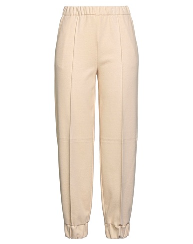 BEATRICE .B Casual trouser Cream 59% Polyester, 40% Cotton, 1% Elastane