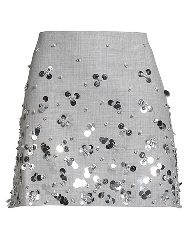 SIMKHAI Mini skirt Light grey 100% Wool