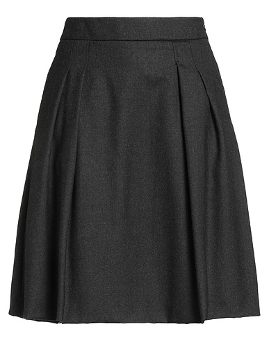 PESERICO Mini skirt EASY Charcoal 60% Wool, 38% Polyester, 2% Elastane