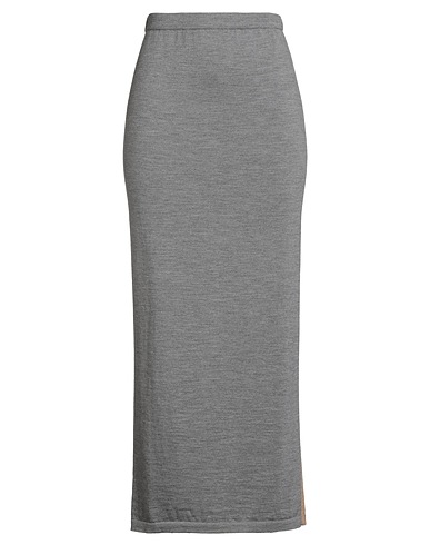 MOSCHINO Long skirt Grey 100% Virgin Wool