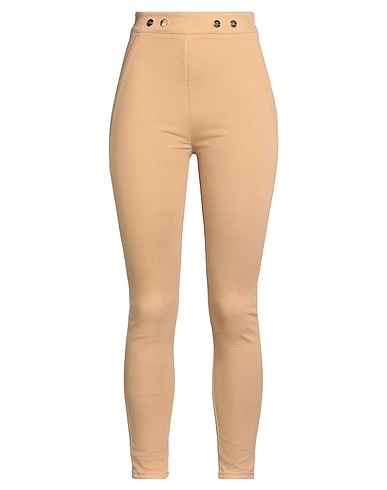 ELISABETTA FRANCHI Denim pants Camel 92% Cotton, 6% Elastomultiester, 2% Elastane