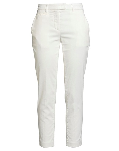 DONDUP Pantalone Bianco 62% Cotone, 36% Lyocell, 2% Elastan