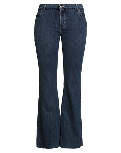 KATE BY LALTRAMODA Denim trousers Blue 99% Cotton, 1% Elastane