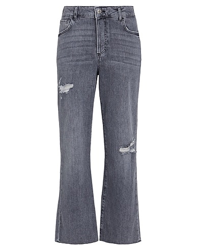 LIU •JO Denim pants Grey 98% Cotton, 2% Elastane