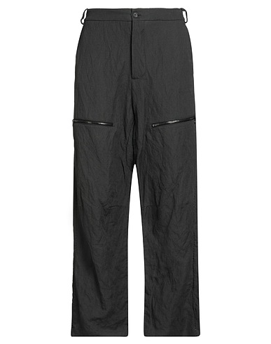 MASNADA Casual trouser Charcoal 60% Cotton, 35% Wool, 5% Metallic fiber