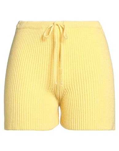 SOLOTRE Shorts & Bermuda Yellow 100% Cashmere