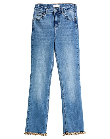 REBEL QUEEN by LIU •JO Denim trousers Blue 98% Cotton, 2% Elastane