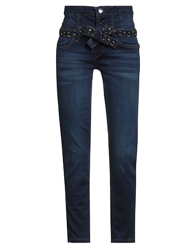 LIU •JO Denim trousers Blue 51% Cotton, 41% Modal, 5% Elastomultiester, 3% Elastane
