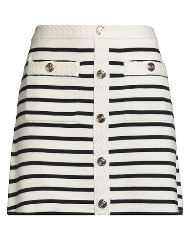 MAJE Mini skirt Midnight blue 46% Acrylic, 43% Wool, 9% Polyamide, 2% Elastane