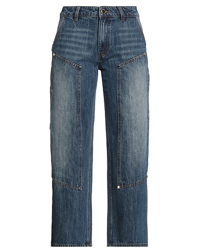 GAëLLE Paris Denim trousers Blue 80% Cotton, 11% Polyester, 9% Viscose