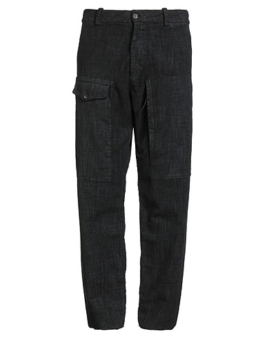 MASNADA Casual trouser Black 98% Cotton, 2% Elastane