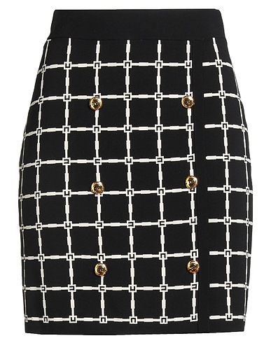 ELISABETTA FRANCHI Mini skirt Black 63% Viscose, 37% Polyamide