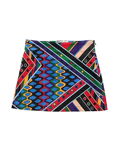 PUCCI Skirt Blue 52% Viscose, 45% Cotton, 3% Elastane