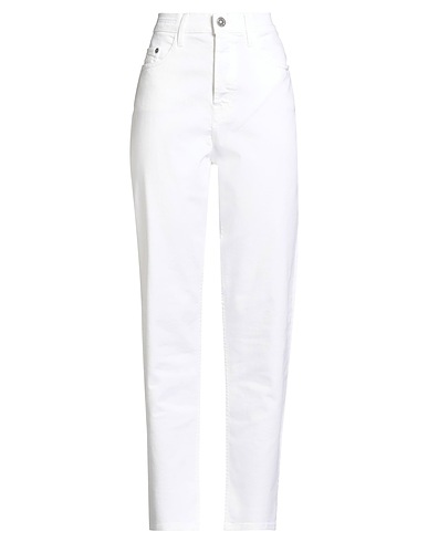 JACOB COHЁN Denim trousers White 93% Cotton, 5% Elastomultiester, 2% Elastane