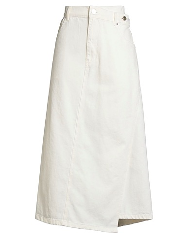 SYSTEM Denim skirt Ivory 100% Cotton