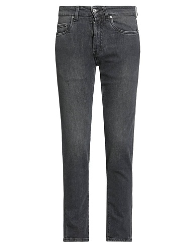 LIU •JO MAN Denim pants Grey 98% Cotton, 2% Elastane