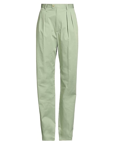 ETRO Casual trouser Sage green 97% Cotton, 3% Elastane