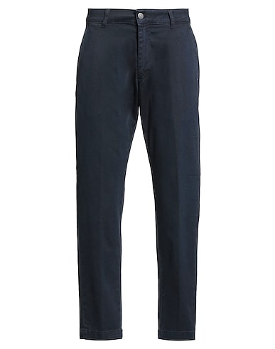 LIU •JO MAN Casual trouser Navy blue 98% Cotton, 2% Elastane