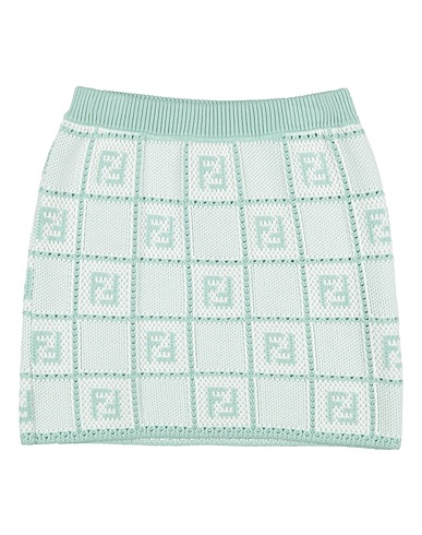 FENDI Skirt Light green 75% Cotton, 25% Polyamide