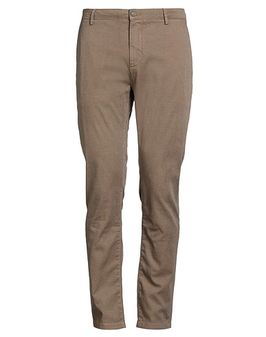YAN SIMMON Casual trouser Camel 97% Cotton, 3% Elastane