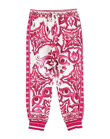 DOLCE&GABBANA Casual trouser Fuchsia 100% Cotton, Elastane