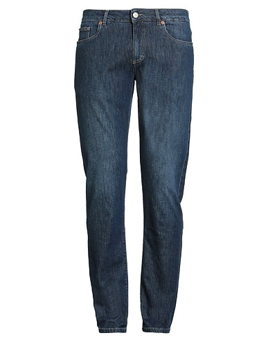 NO LAB Denim trousers Blue 98% Cotton, 2% Elastane