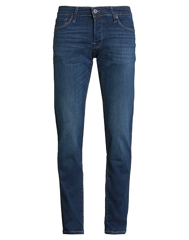 JACK & JONES Denim trousers Blue 72% Organic cotton, 20% Recycled cotton, 6% Elastomultiester, 2% Elastane