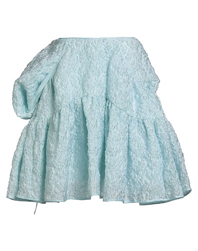 CECILIE BAHNSEN Minigonna Celeste 75% Poliestere, 25% Poliammide