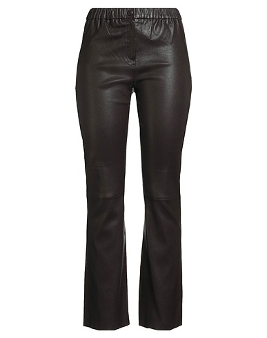 OAKWOOD Casual trouser Dark brown Sheepskin