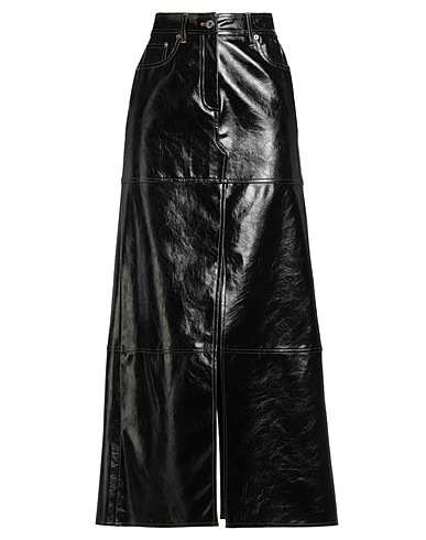 STAND STUDIO Long skirt Black 50% Polyurethane, 50% Viscose