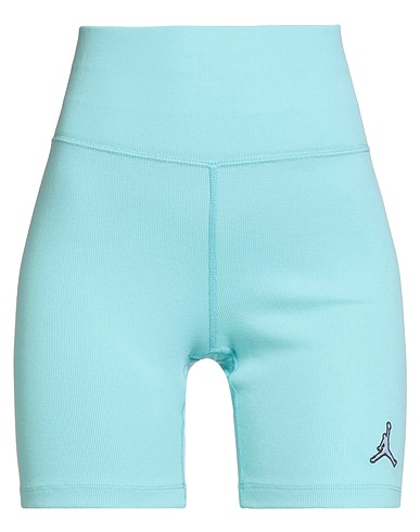 JORDAN Shorts & Bermuda Sky blue 61% Polyester, 30% Cotton, 9% Elastane
