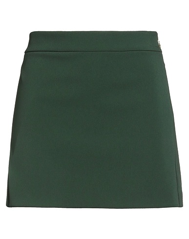 PATRIZIA PEPE Mini skirt Dark green 97% Polyester, 3% Elastane
