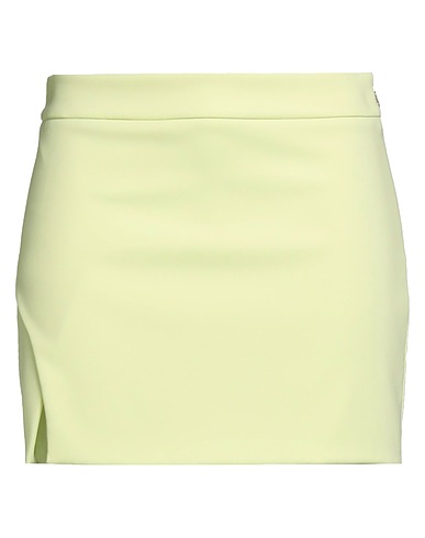 PATRIZIA PEPE Mini-jupe Vert lime 97% Polyester, 3% Élasthanne