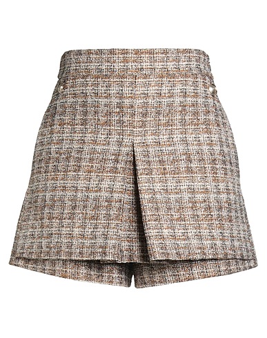 MAJE Shorts & Bermudas Braun 46% Baumwolle, 35% Viskose, 11% Acryl, 5% Metallfaser, 3% Polyamid