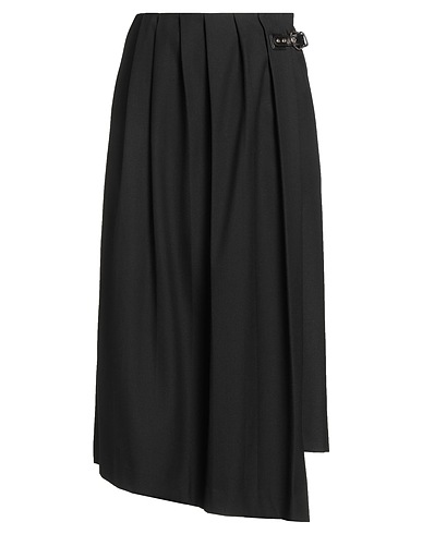 MAJE Midi skirt Black 52% Recycled polyester, 26% Wool, 18% Viscose, 4% Elastane