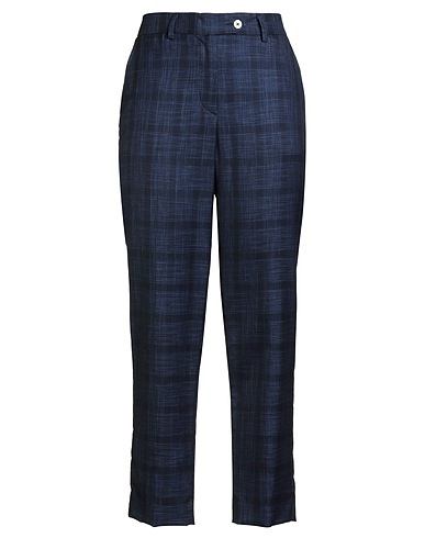 KITON パンツ ネイビー カシミヤ 90% / シルク 10%