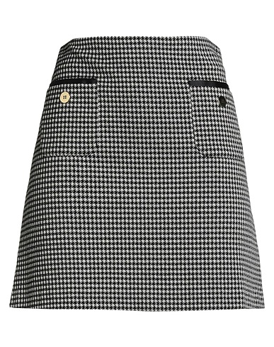I BLUES Mini skirt Black 73% Viscose, 23% Polyamide, 4% Elastane