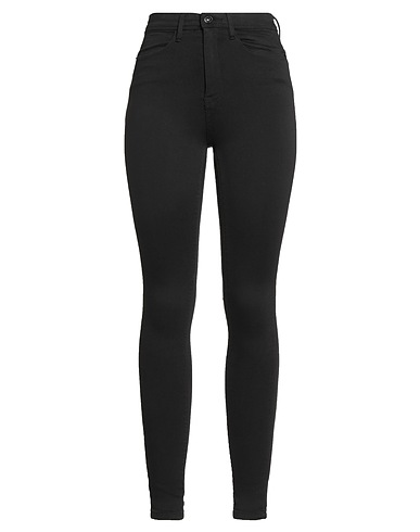 ICHI Denim trousers Black 78% Cotton, 20% Polyester, 2% Elastane