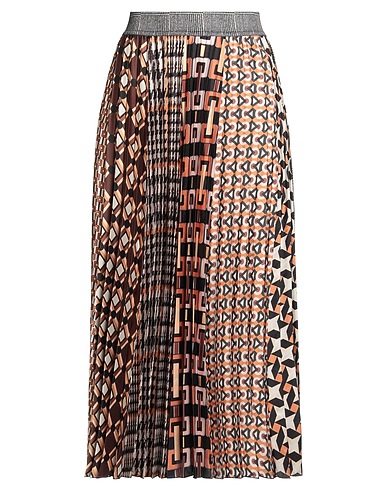 THE ABITO Milano Gonna midi Ruggine 100% Poliestere