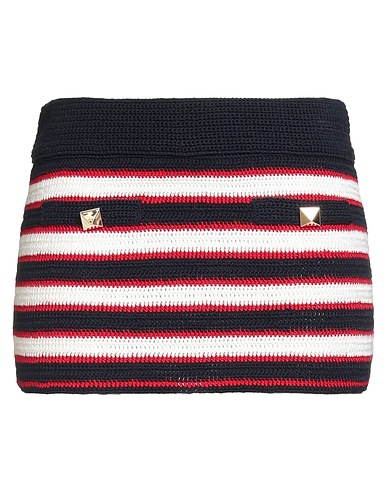 VALENTINO GARAVANI Mini skirt Navy blue 100% Cotton