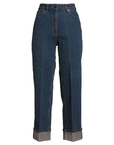 PESERICO Denim trousers Blue 98% Cotton, 2% Elastane