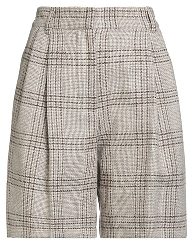KITON Shorts & Bermuda Light grey 58% Virgin Wool, 23% Alpaca wool, 15% Polyamide, 4% Cashmere